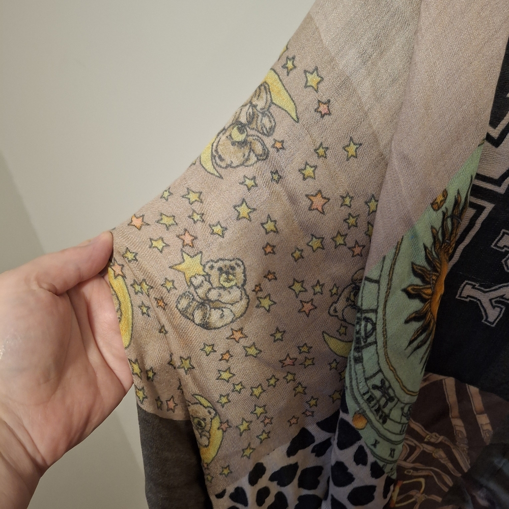 Codello Wool Blend Mixed Print Designer Scarf Sof… - image 5